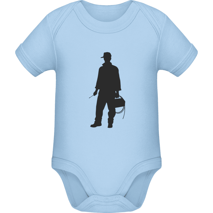 Electrician Silhouette Baby Romper contain pic