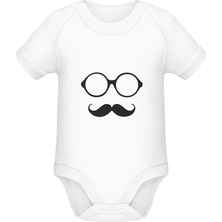 Scientist Moustache Baby Strampler contain pic