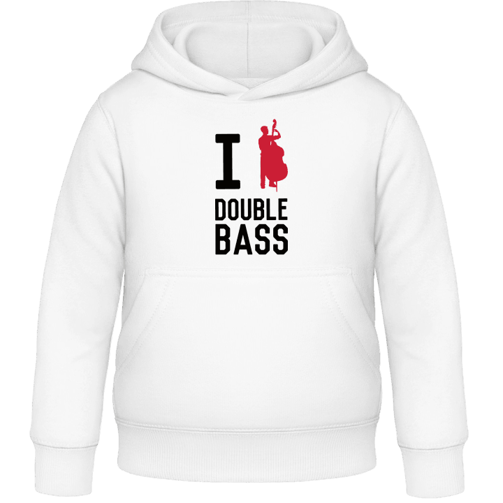 I Love Double Bass Sudadera para niños contain pic