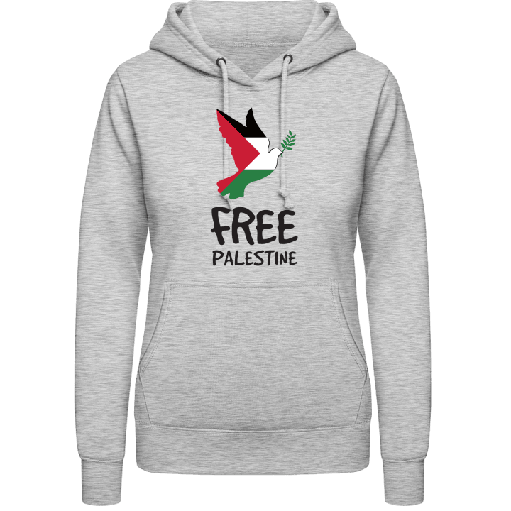 Free Palestine Dove Of Peace Felpa con cappuccio da donna contain pic