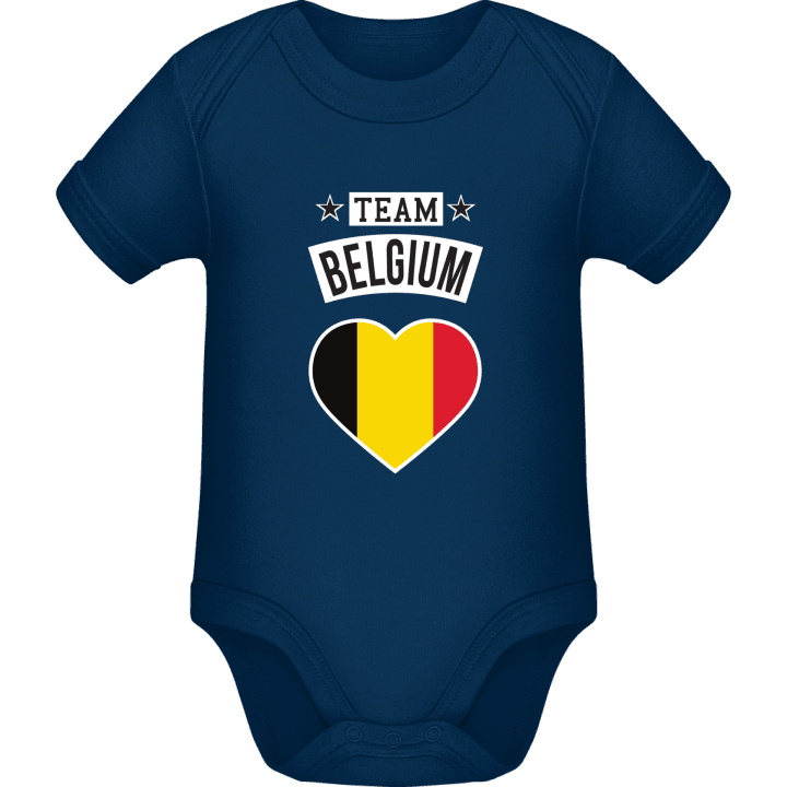 Team Belgium Heart Baby Romper contain pic