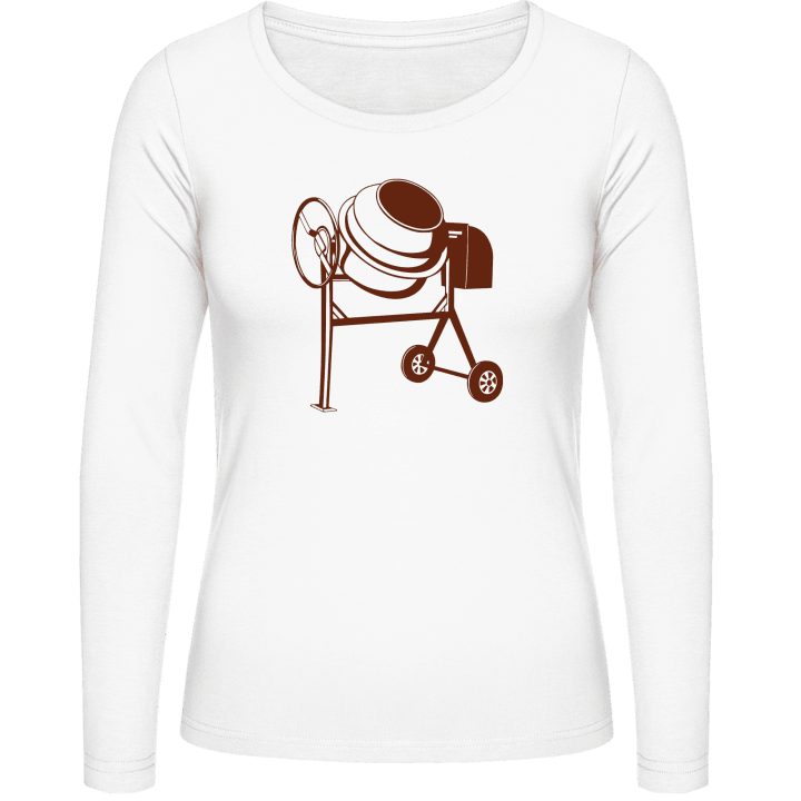 Concrete Mixer T-shirt à manches longues pour femmes contain pic