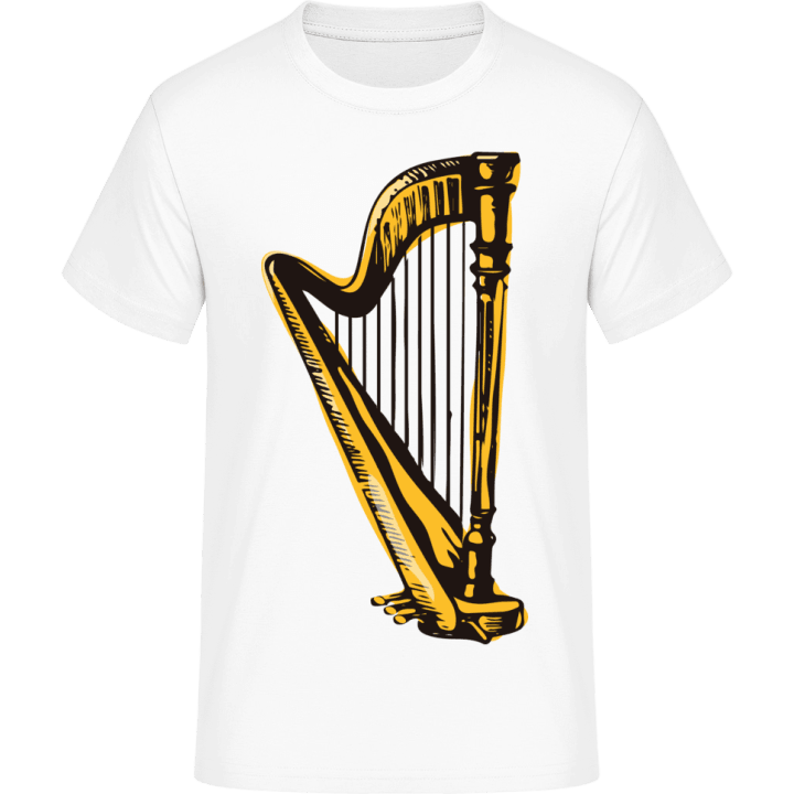 Harp Illustration T-Shirt contain pic