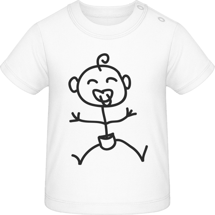 Funny Baby Comic Character Baby T-Shirt 0 image