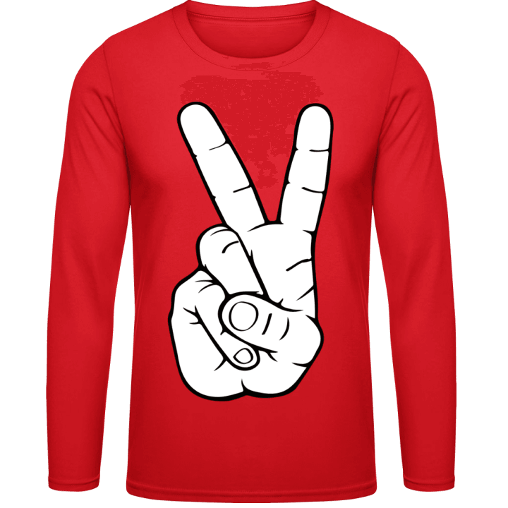Victory Sign Langarmshirt contain pic