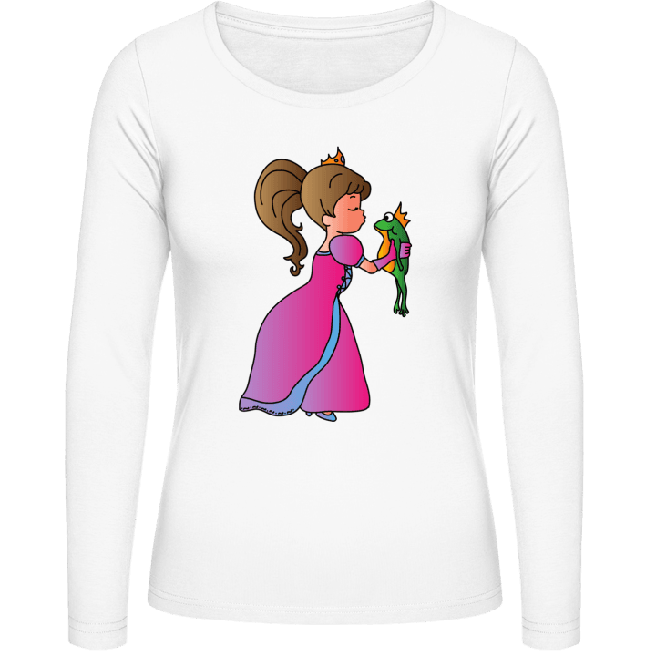 Princess Kissing Frog Langermet skjorte for kvinner 0 image