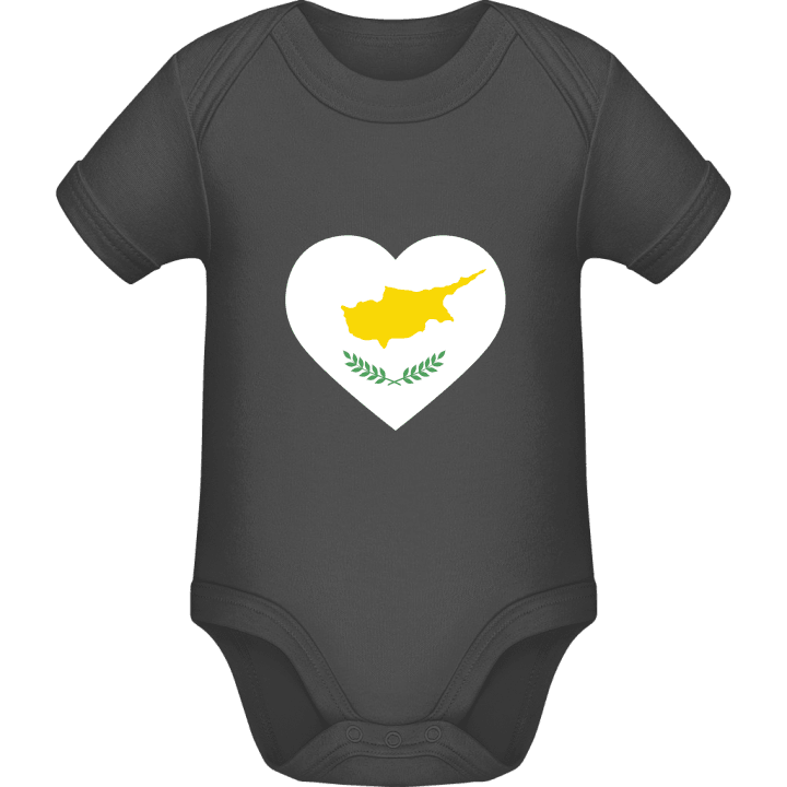 Cyprus Heart Flag Baby romper kostym contain pic