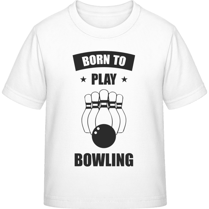 Born To Play Bowling T-skjorte for barn contain pic