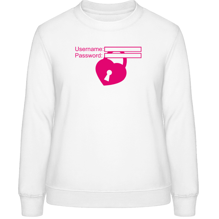 Love Password Sweatshirt för kvinnor contain pic