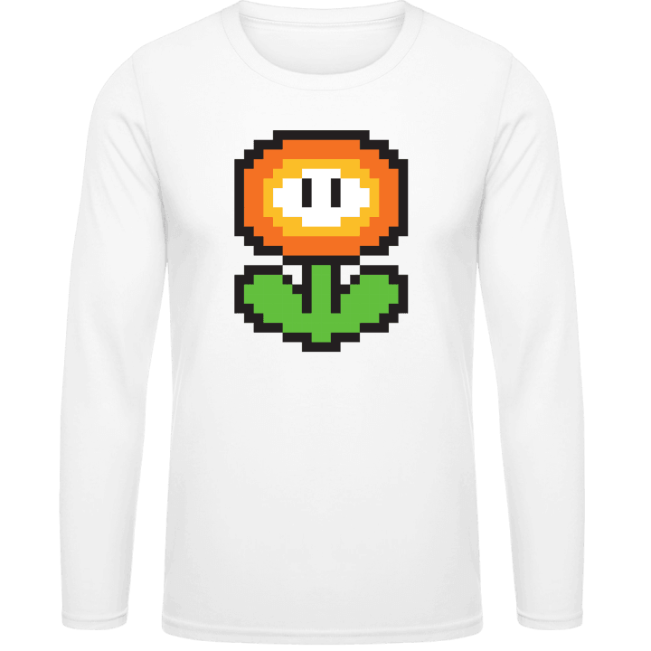 Pixel Flower Character T-shirt à manches longues 0 image