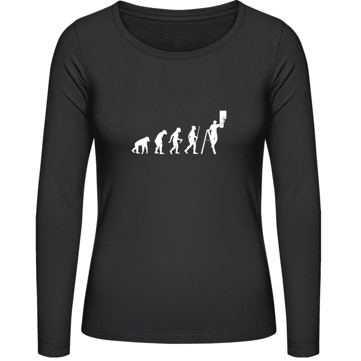 Painter Evolution Frauen Langarmshirt contain pic