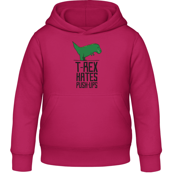 T-Rex Hates Push Ups Kids Hoodie contain pic