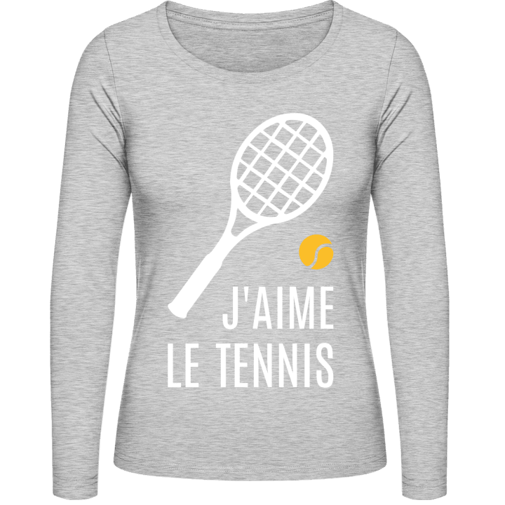 J'aime le tennis Frauen Langarmshirt contain pic