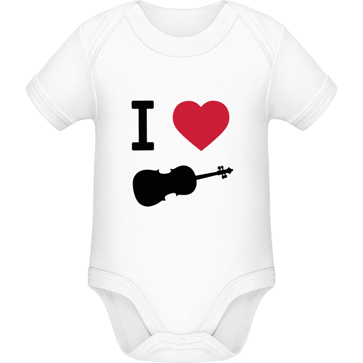 I Heart Violin Baby romper kostym contain pic