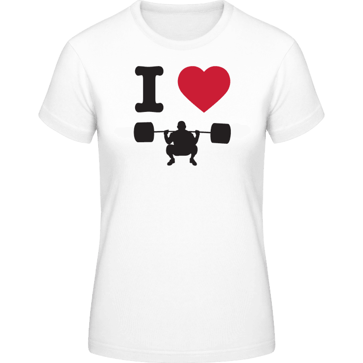 I Heart Weightlifting T-shirt til kvinder 0 image