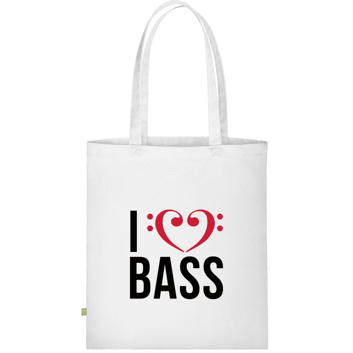 I Love Bass Stoffen tas contain pic