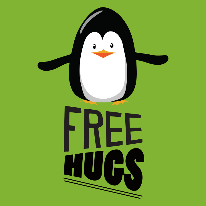 Free Hugs Penguin Kvinnor långärmad skjorta 0 image