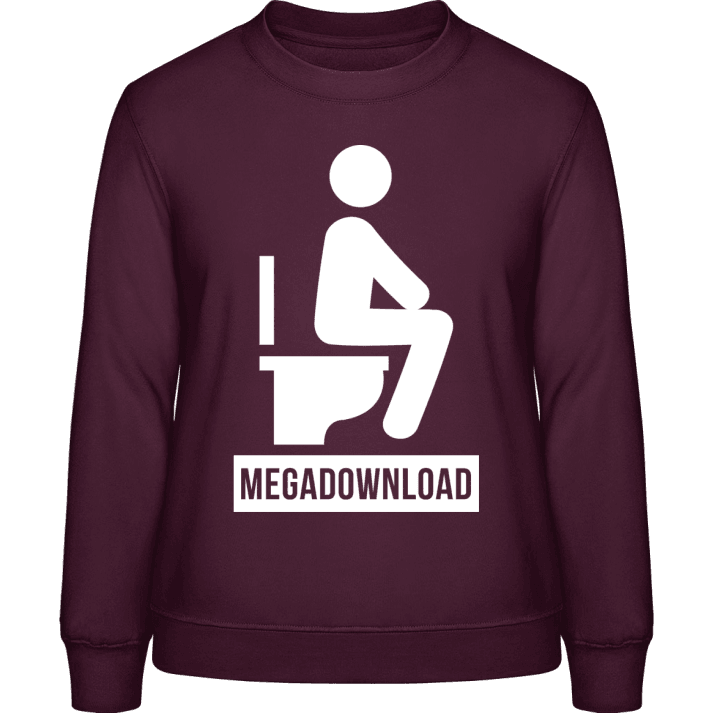 Megadownload Toilet Sweatshirt för kvinnor contain pic