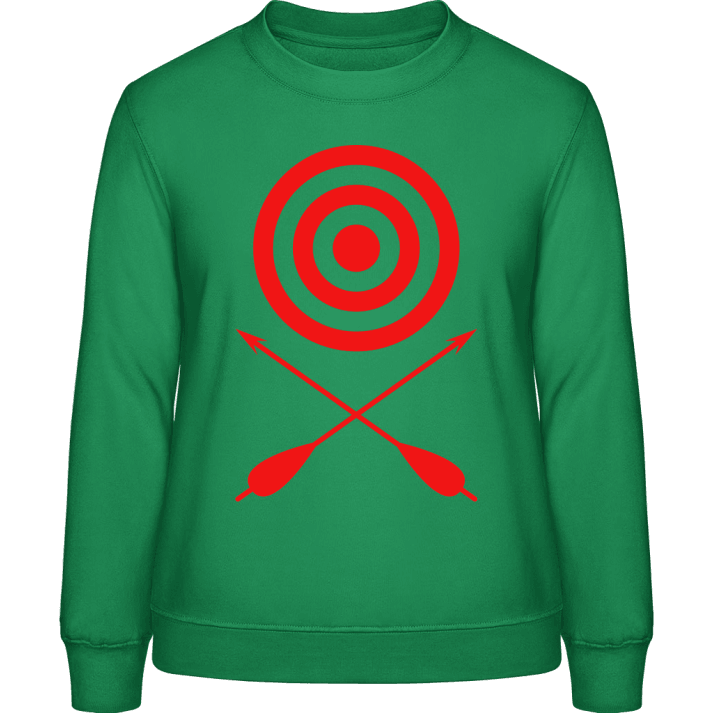 Archery Target And Crossed Arrows Frauen Sweatshirt 0 image