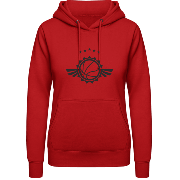 Basketball Winged Symbol Women Hoodie contain pic
