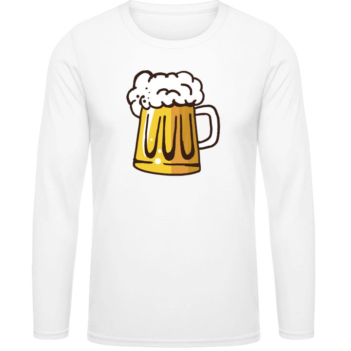 Big Beer Glass T-shirt à manches longues contain pic