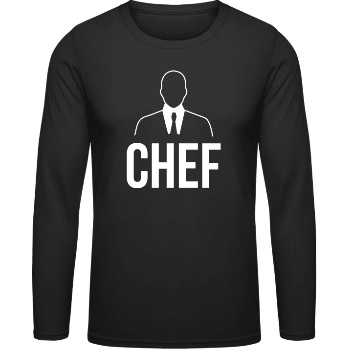 Chef Silhouette Langarmshirt contain pic