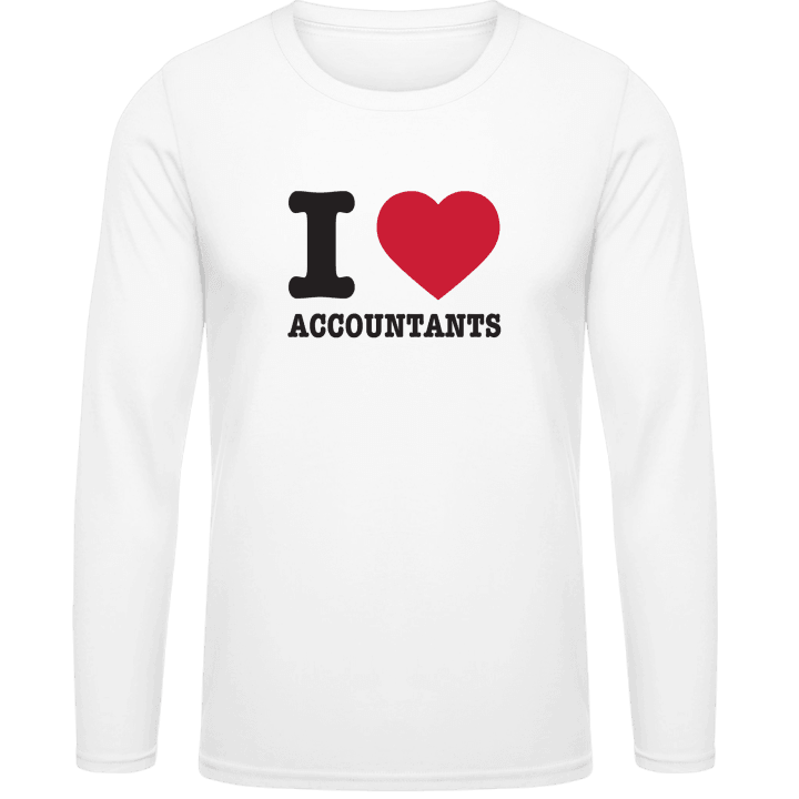 I Love Accountants T-shirt à manches longues contain pic