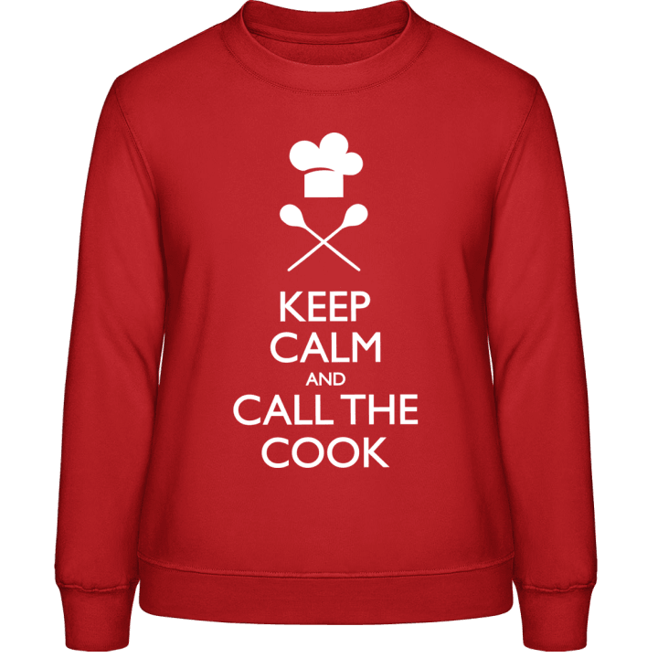 Keep Calm And Call The Cook Sweatshirt för kvinnor contain pic