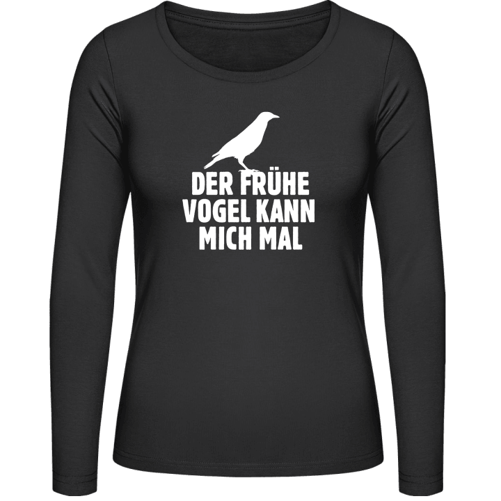 Der Frühe Vogel Kann Mich Mal Langermet skjorte for kvinner contain pic