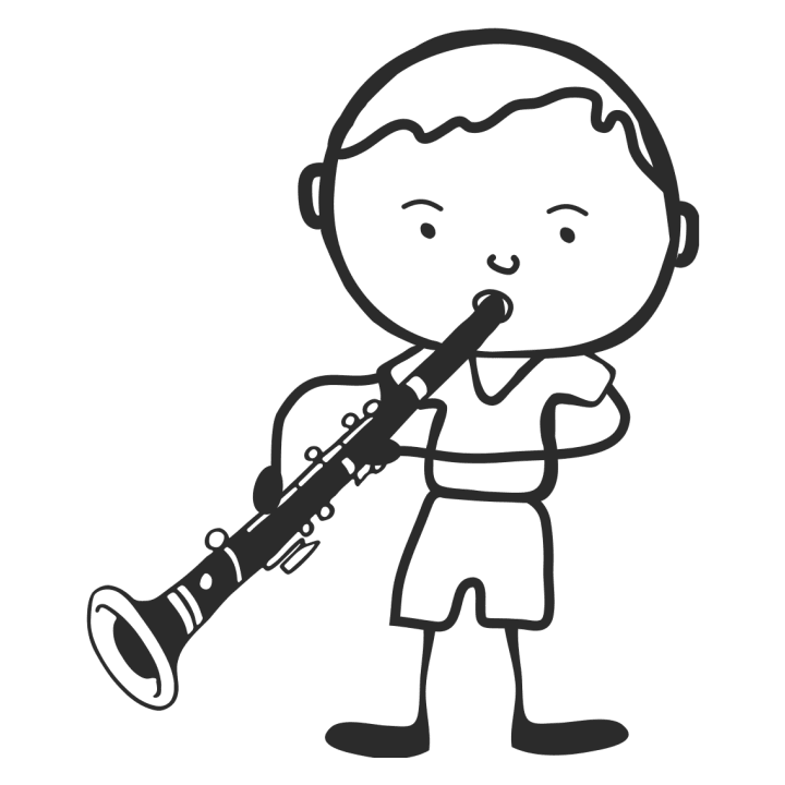 Clarinetist Comic Character Kochschürze 0 image