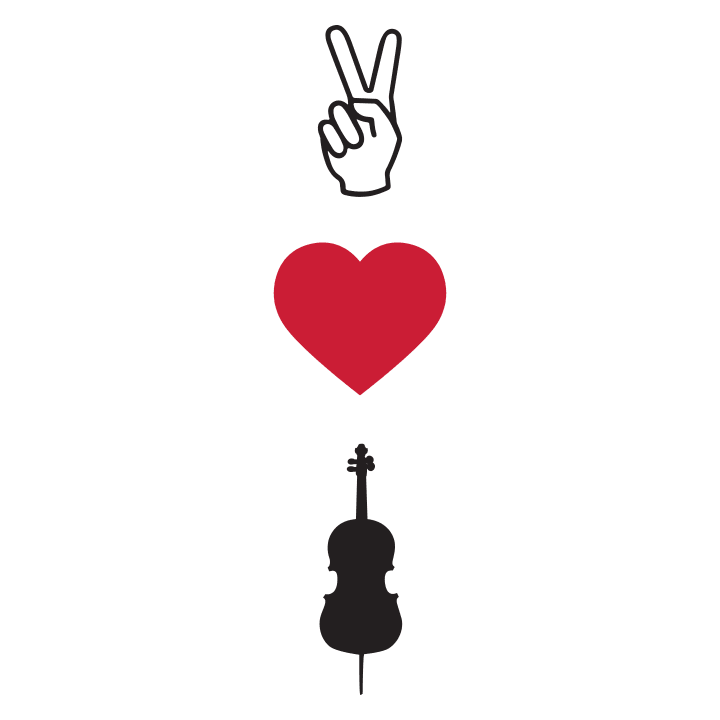 Peace Love Cello Forklæde til madlavning 0 image