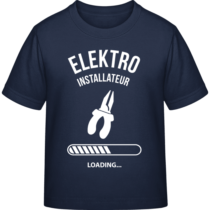Elektro Installateur Loading Kinderen T-shirt contain pic