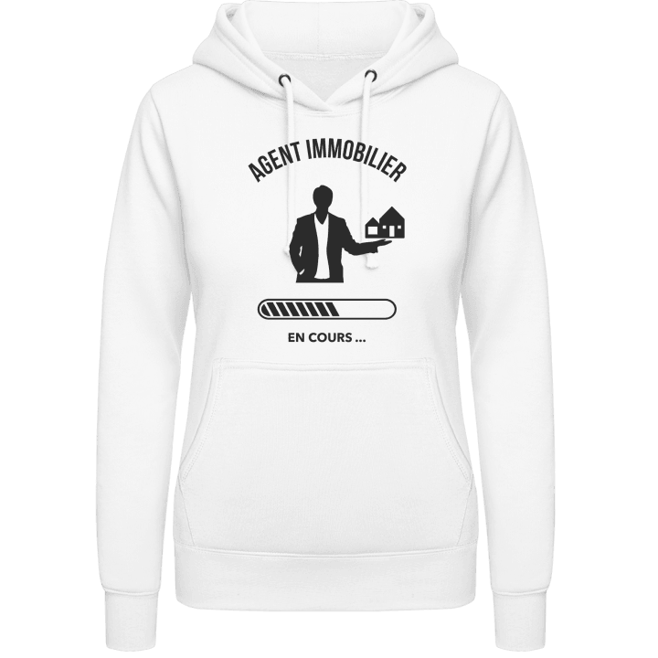Agent immobilier en cours Vrouwen Hoodie contain pic