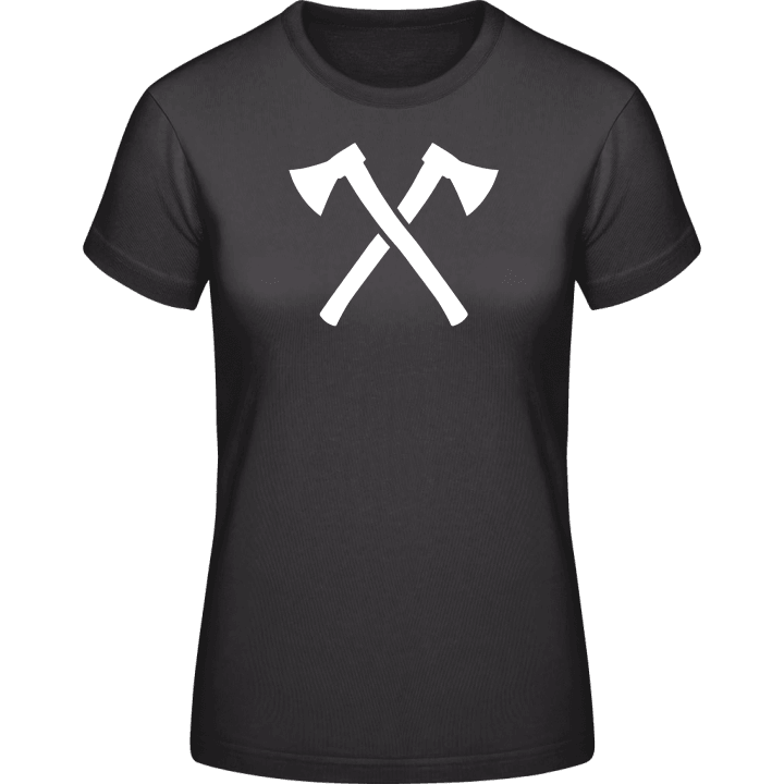 Crossed Axes Frauen T-Shirt contain pic