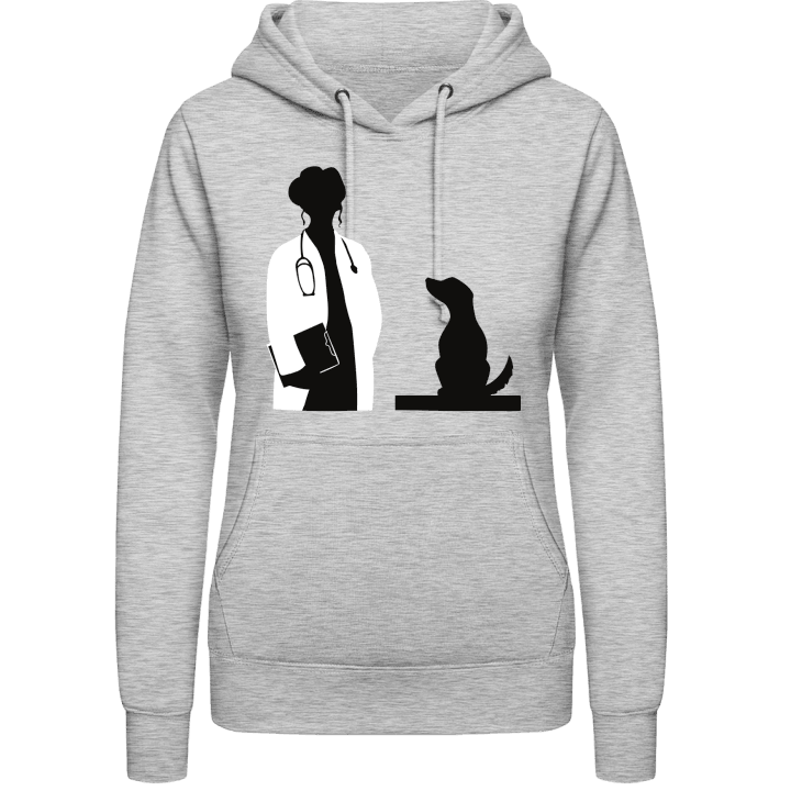 Female Veterinarian With Dog Women Hoodie contain pic
