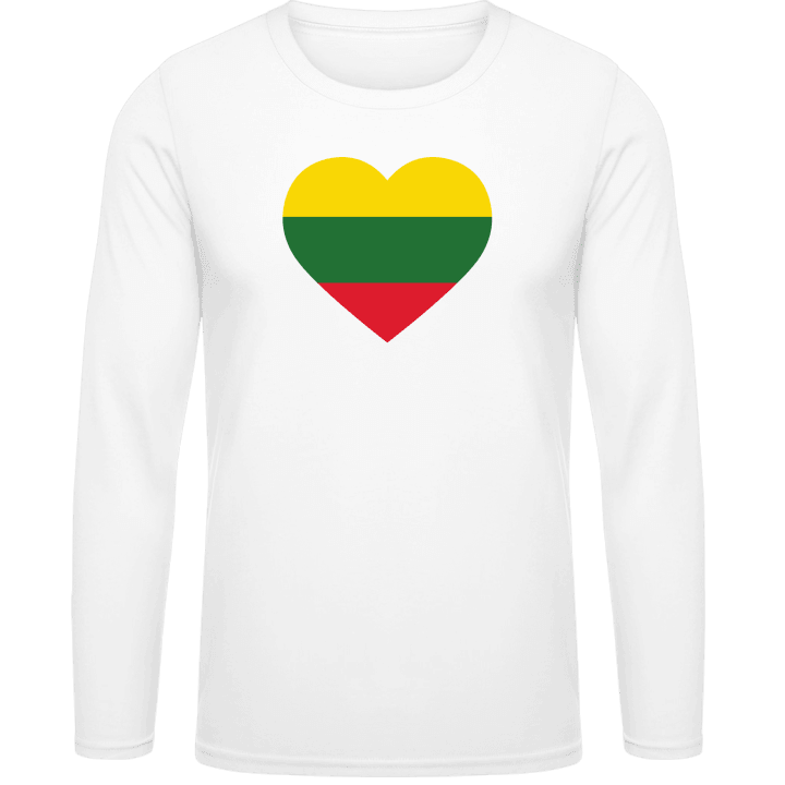 Lithuania Heart Flag Langermet skjorte contain pic