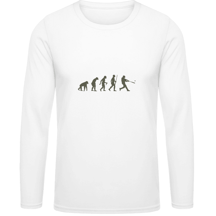 Baseball Evolution T-shirt à manches longues contain pic