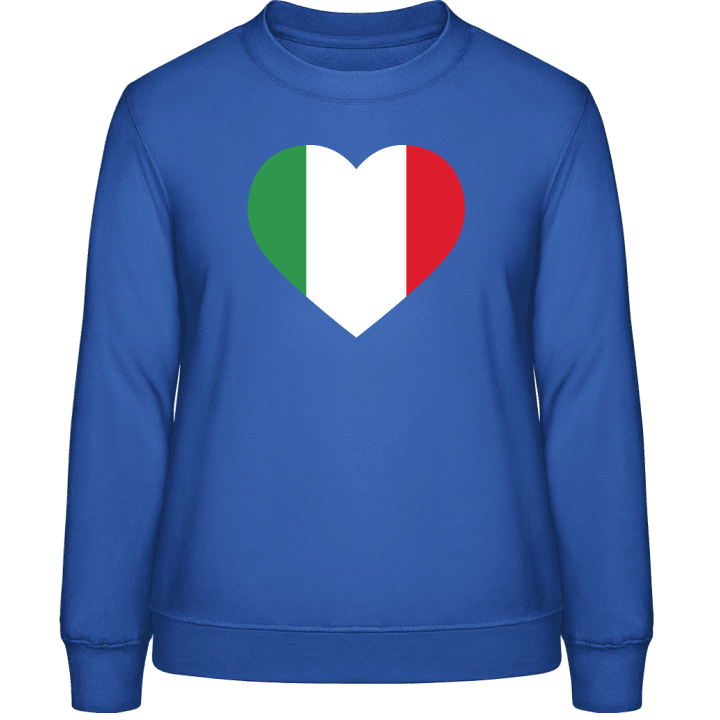 Italy Heart Flag Frauen Sweatshirt contain pic