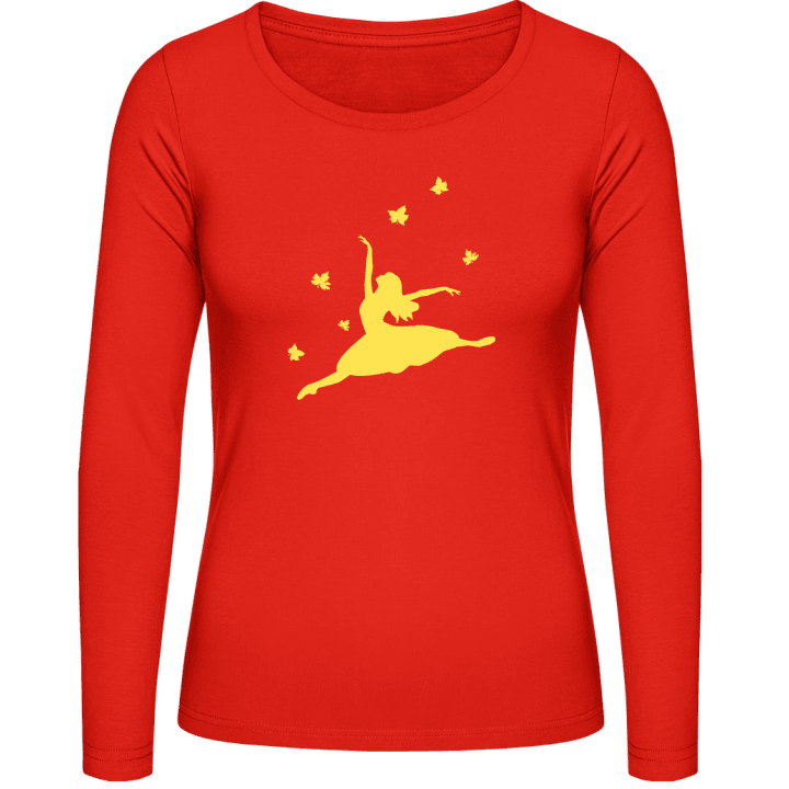 Autumn Dancer Vrouwen Lange Mouw Shirt contain pic