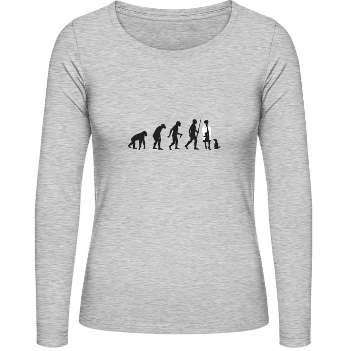Female Veterinarian Evolution T-shirt à manches longues pour femmes contain pic