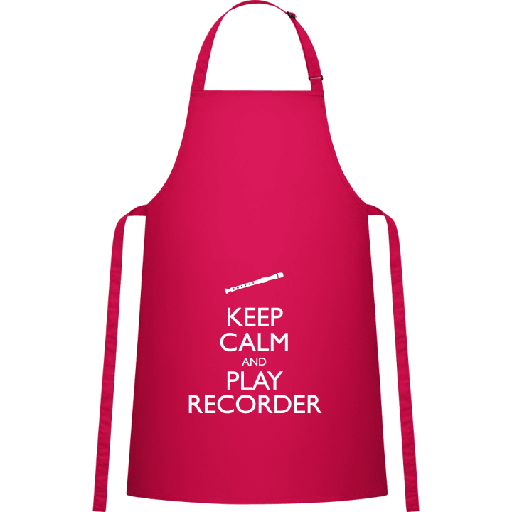 Keep Calm And Play Recorder Delantal de cocina contain pic