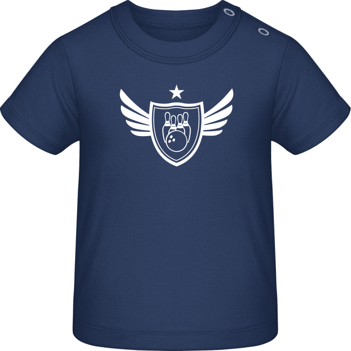 Bowling Star Winged Baby T-Shirt contain pic