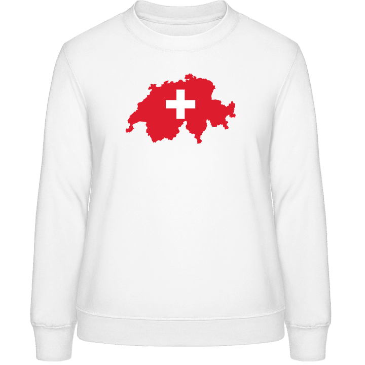 Schweiz Karte und Kreuz Frauen Sweatshirt contain pic