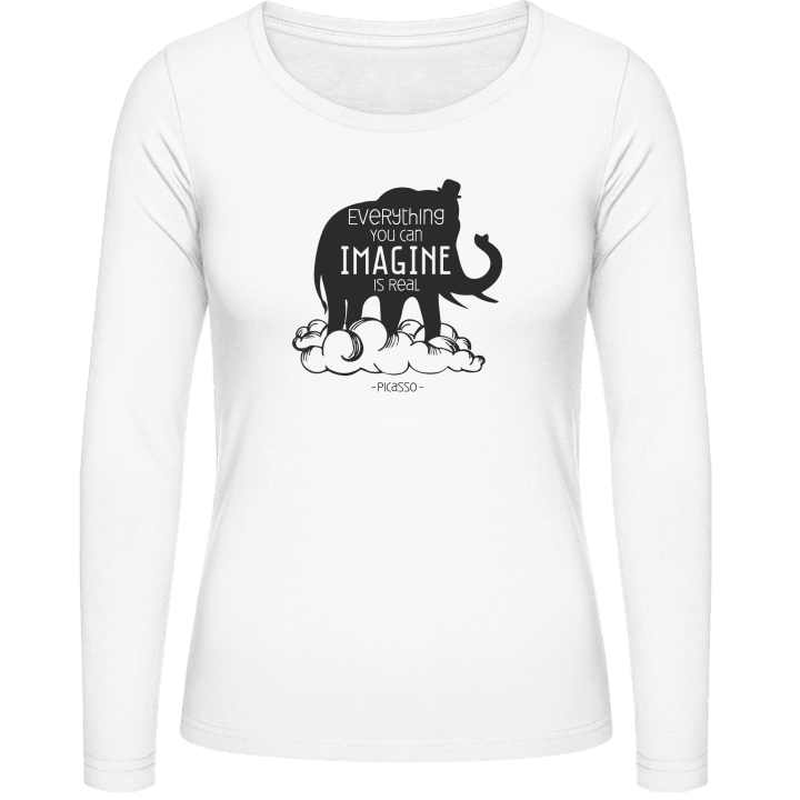 Everything you can imagine is real Vrouwen Lange Mouw Shirt 0 image