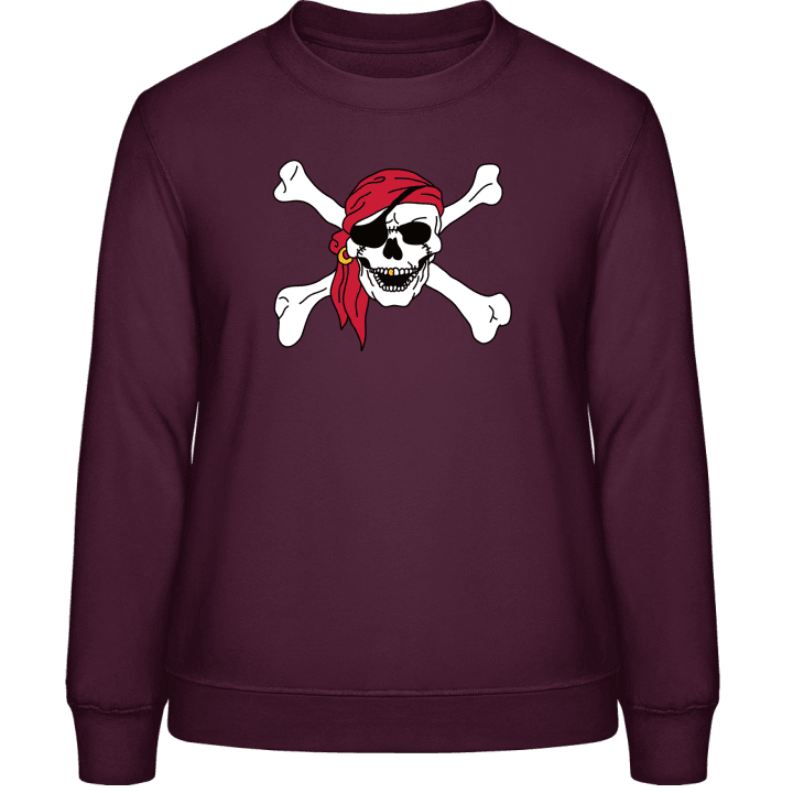 Pirate Skull And Crossbones Sweatshirt för kvinnor 0 image