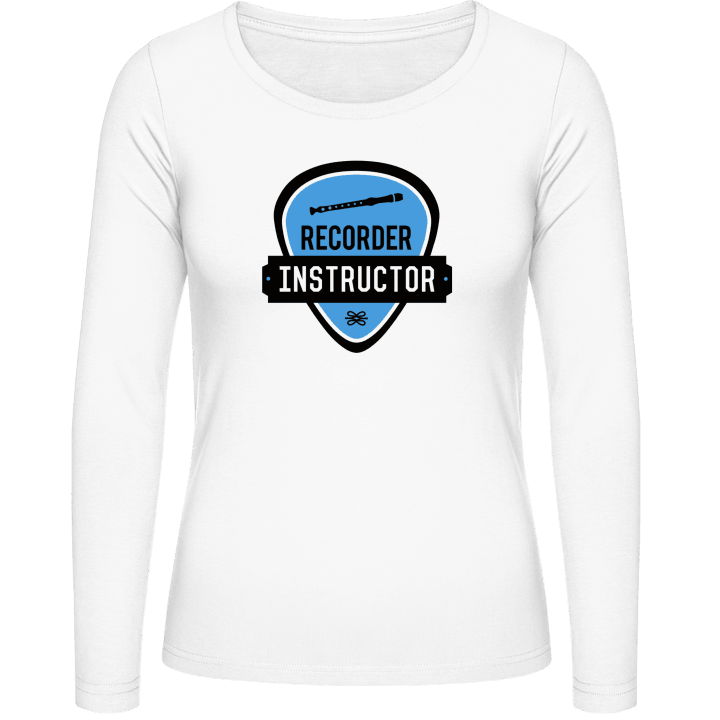 Recorder Instructor Vrouwen Lange Mouw Shirt contain pic