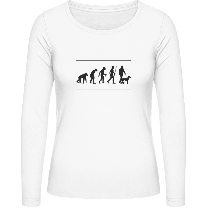 Funny Dog Evolution Langærmet skjorte til kvinder 0 image