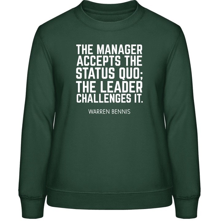 The Manager Accepts The Status Quo Felpa donna 0 image