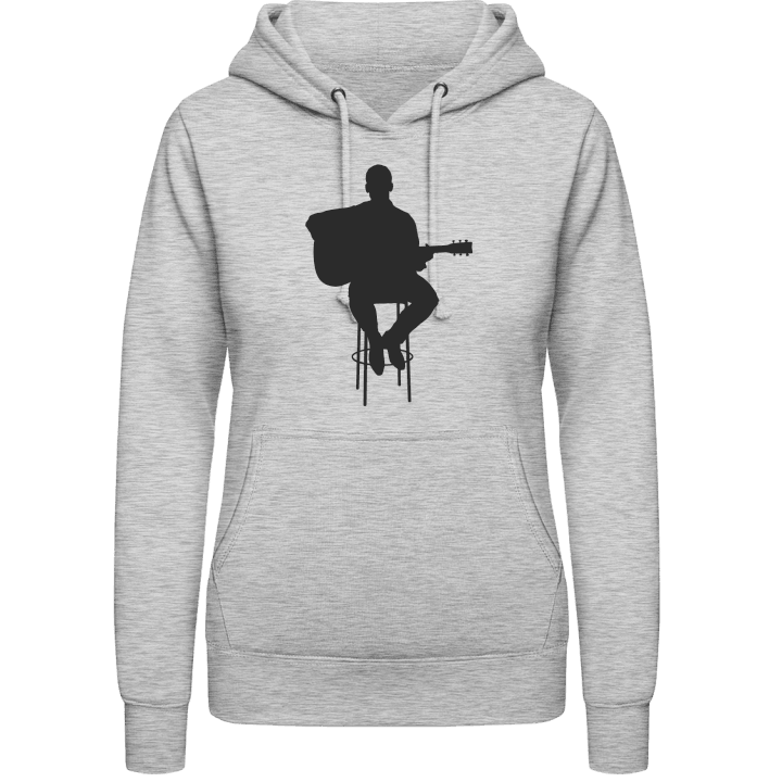 Sitting Guitarist Vrouwen Hoodie contain pic