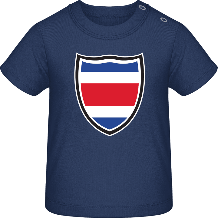 Costa Rica Flag Shield Camiseta de bebé contain pic